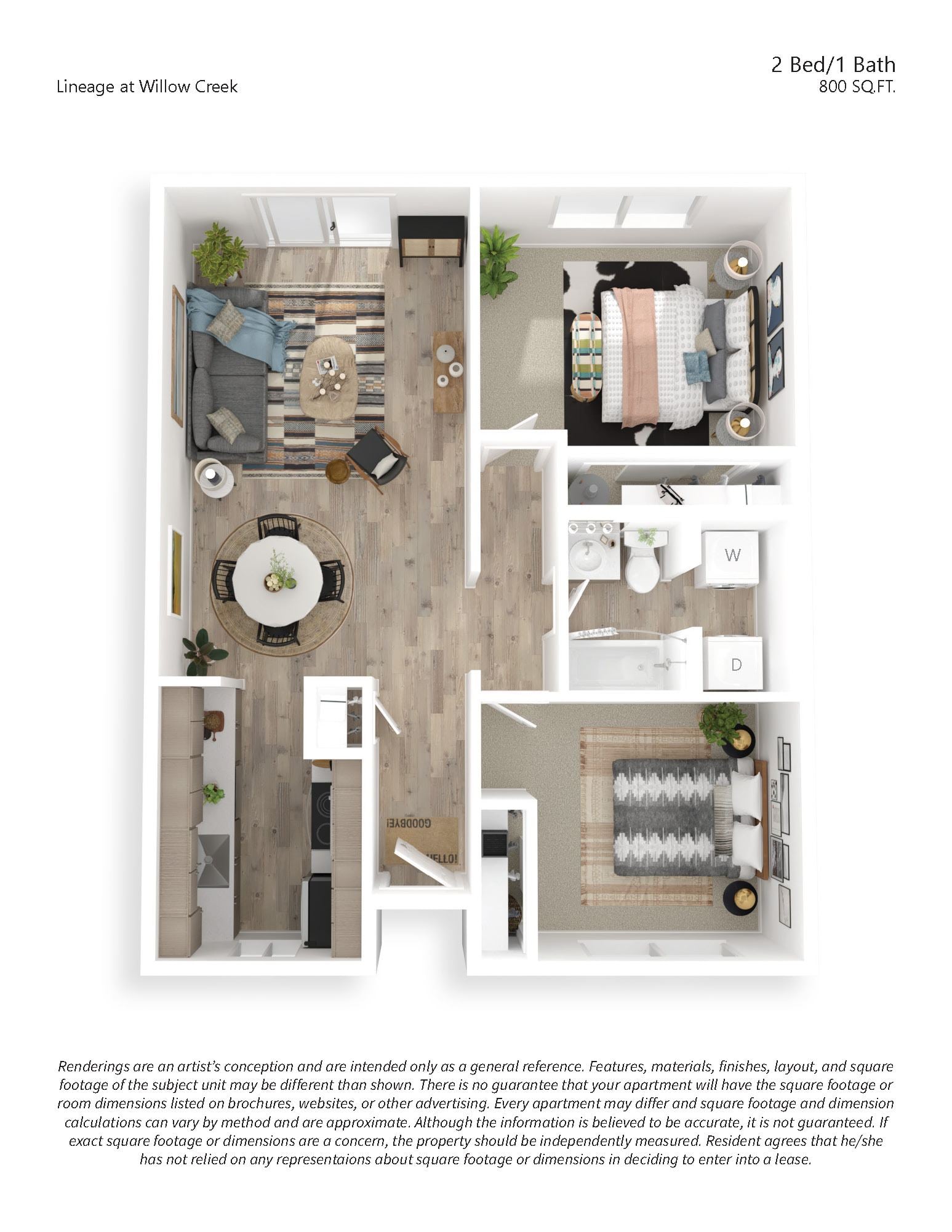 2x1 Premium floor plan