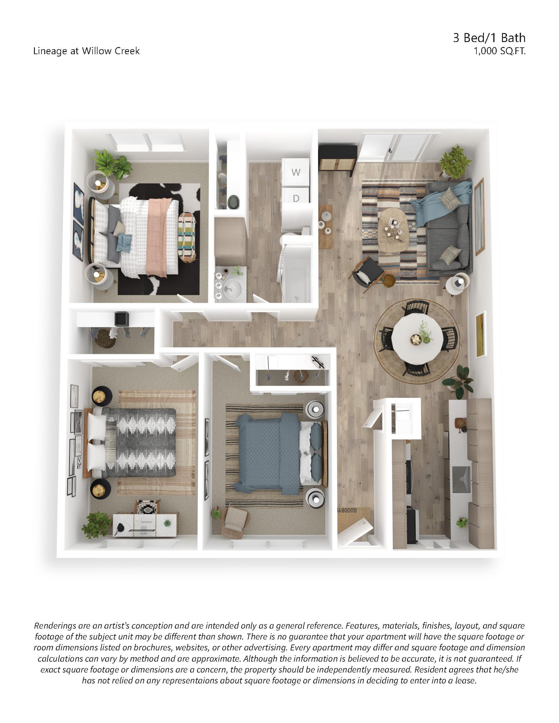 3x1 Premium floor plan