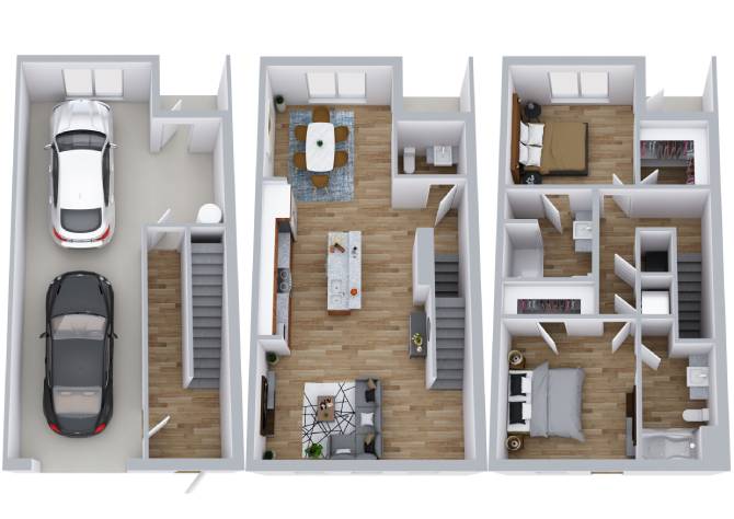 Townhome C1 floor plan