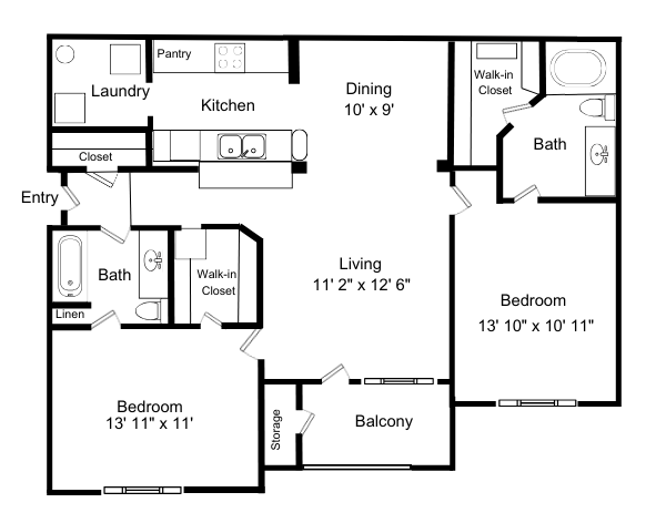 B1 - Paddington floor plan