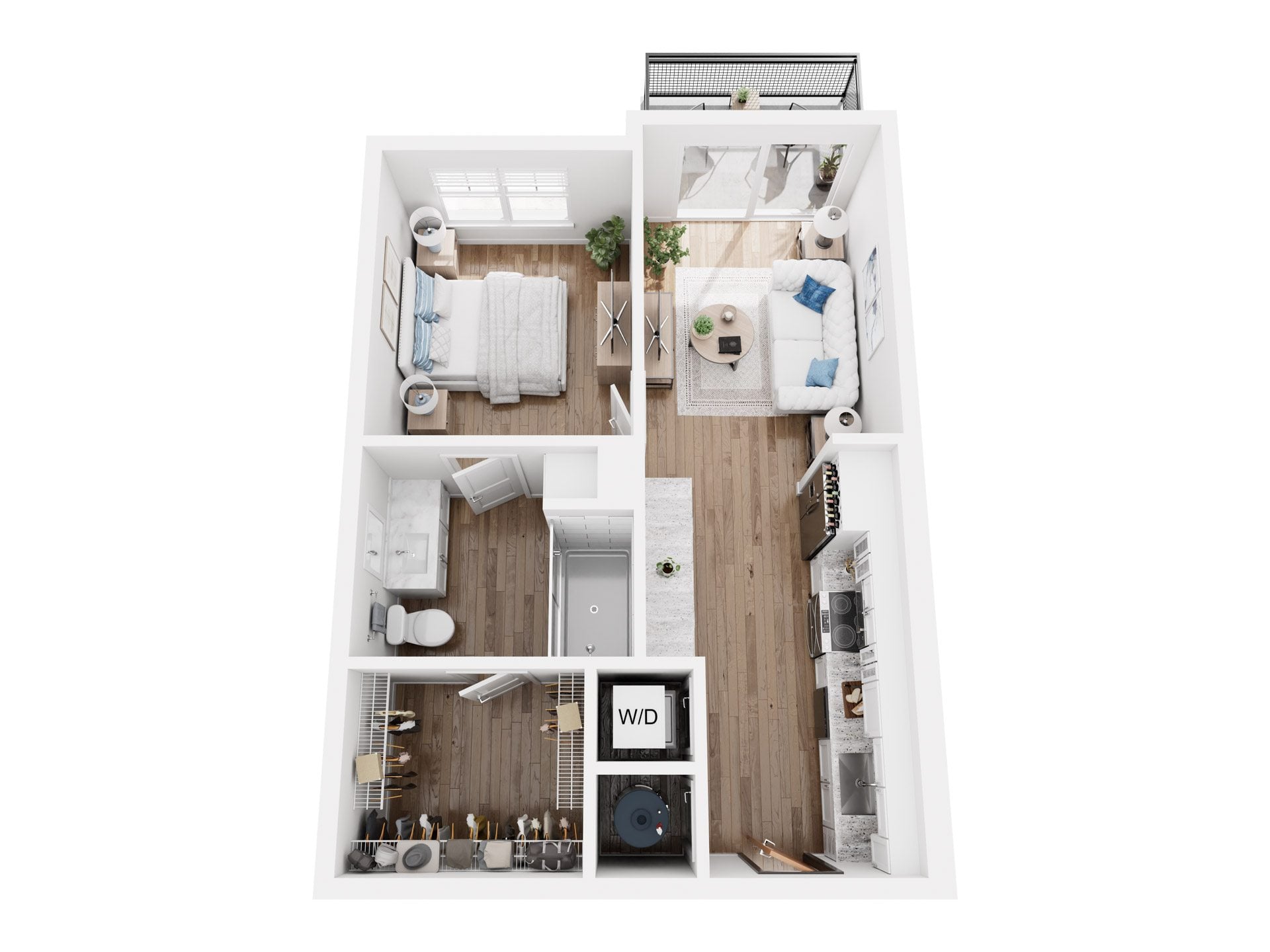 Slate plus Balcony floor plan