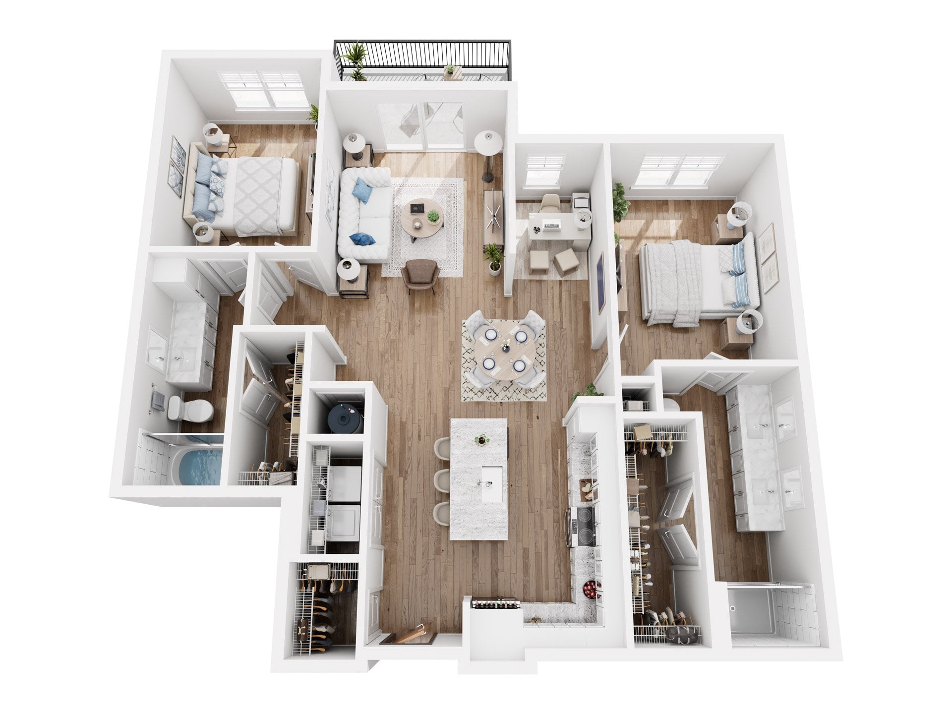 Pearl plus Balcony and XL Living Room floor plan