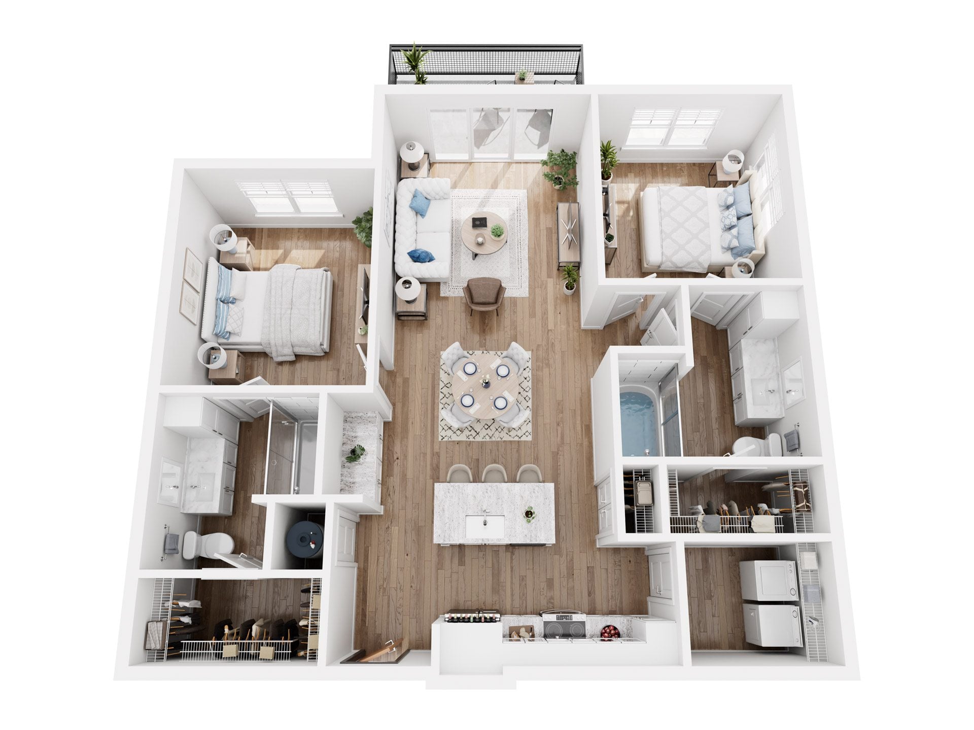 Ruby plus Balcony floor plan