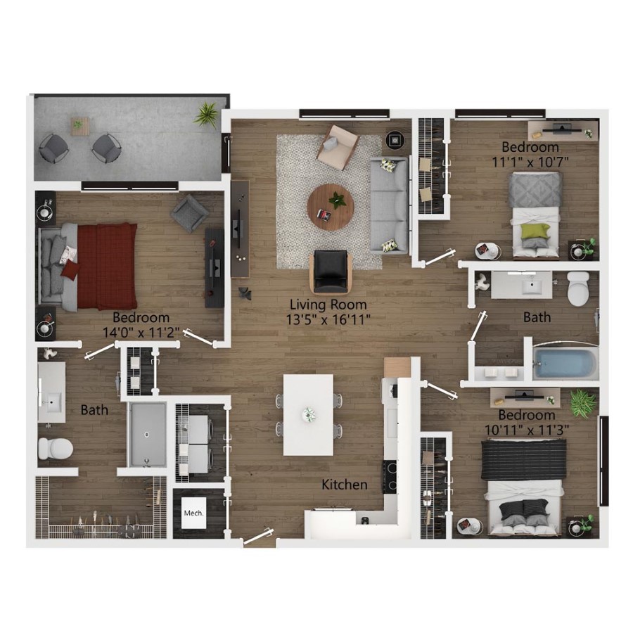 C1 floor plan