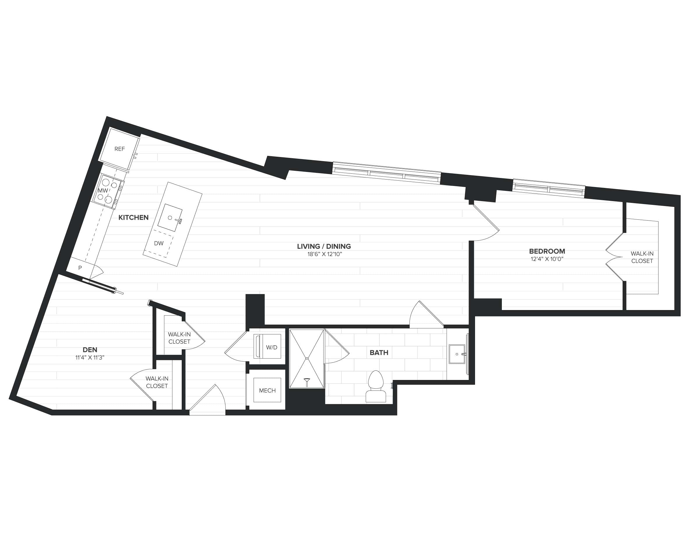 01BRD-02 Den floor plan