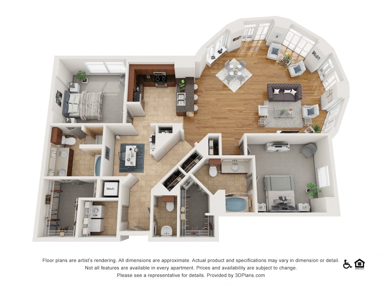 H floor plan