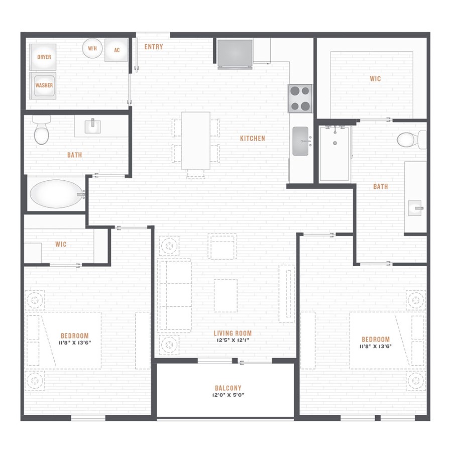 B1 - 2x2 floor plan