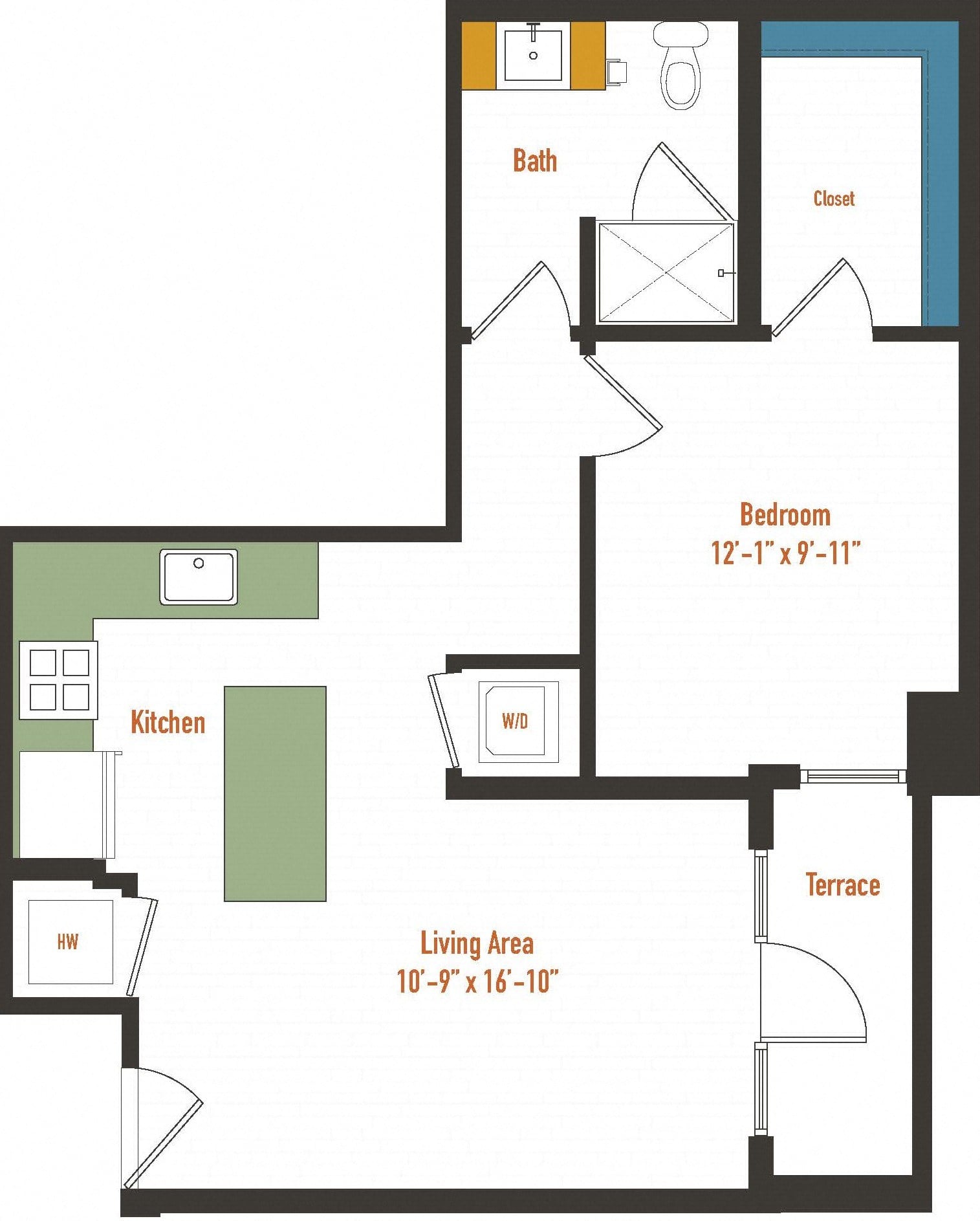 1I floor plan