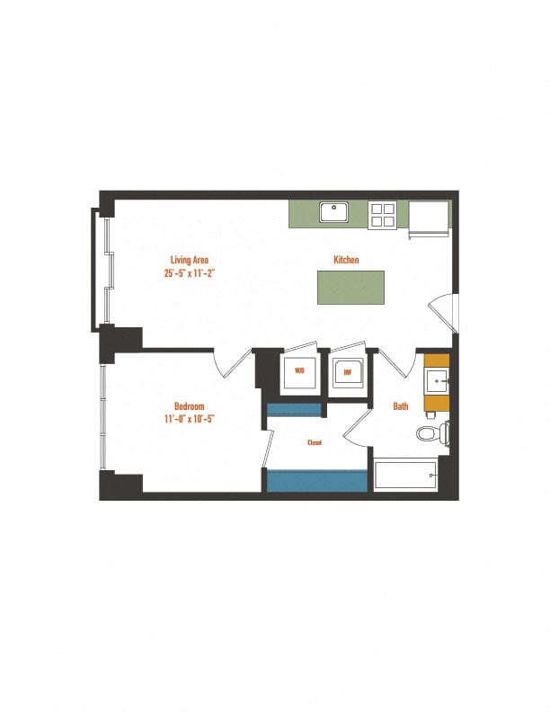1E-1 floor plan