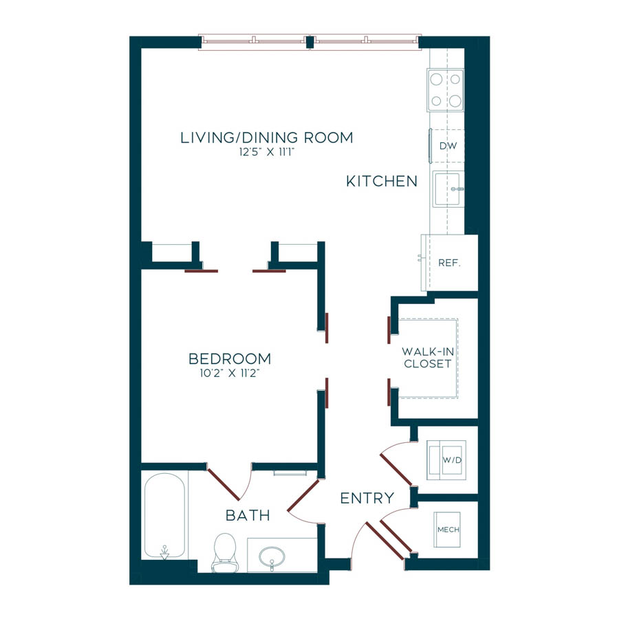 S1 - Studio floor plan