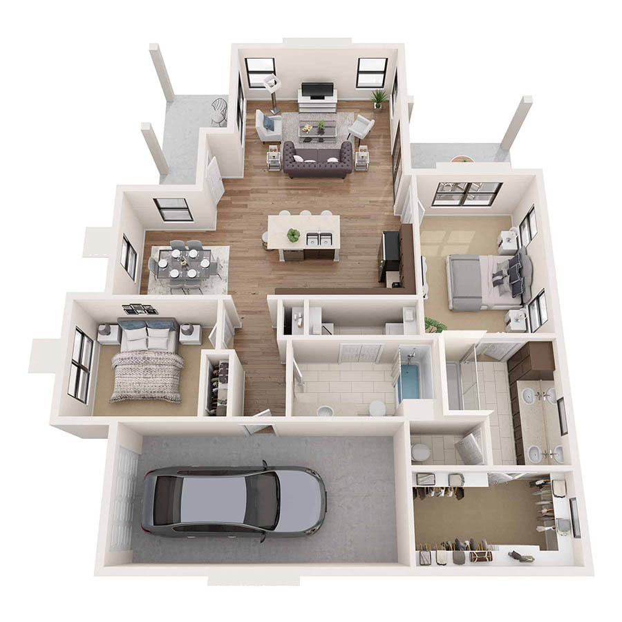 Cottage C2H floor plan