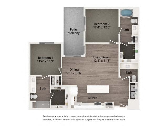 2C floor plan