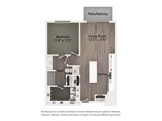 1B.A floor plan