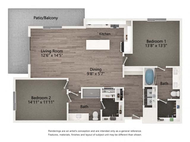2D.A floor plan