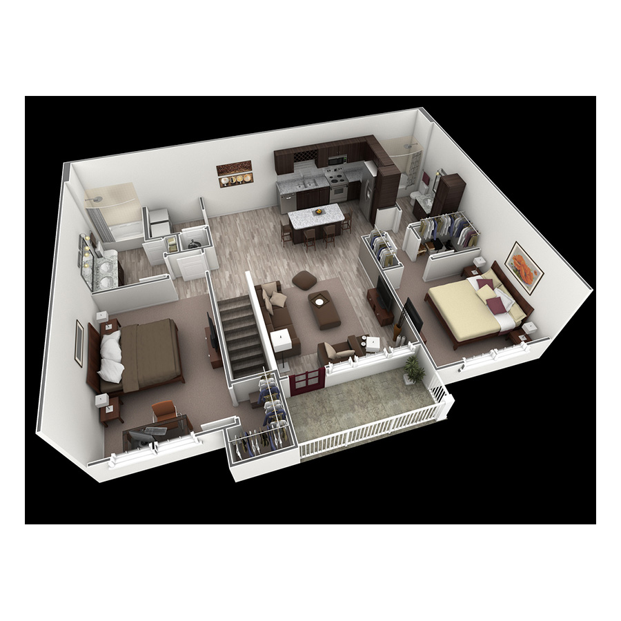 2 BR Grand Overlook floor plan
