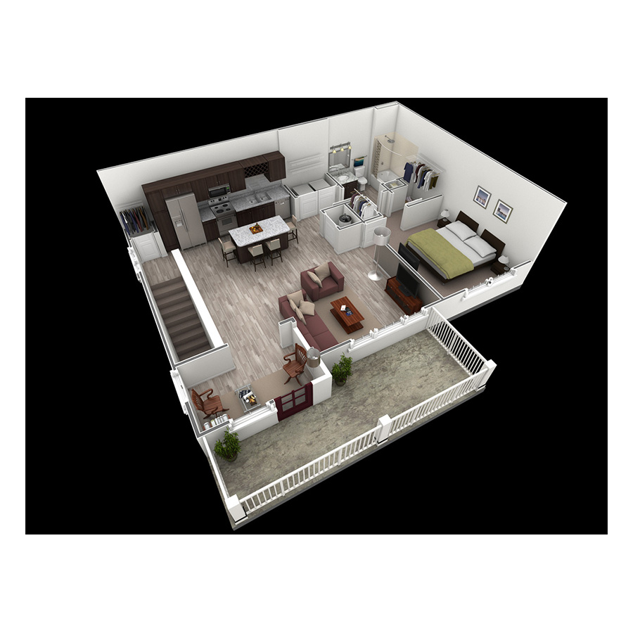1 BR Grand Overlook floor plan