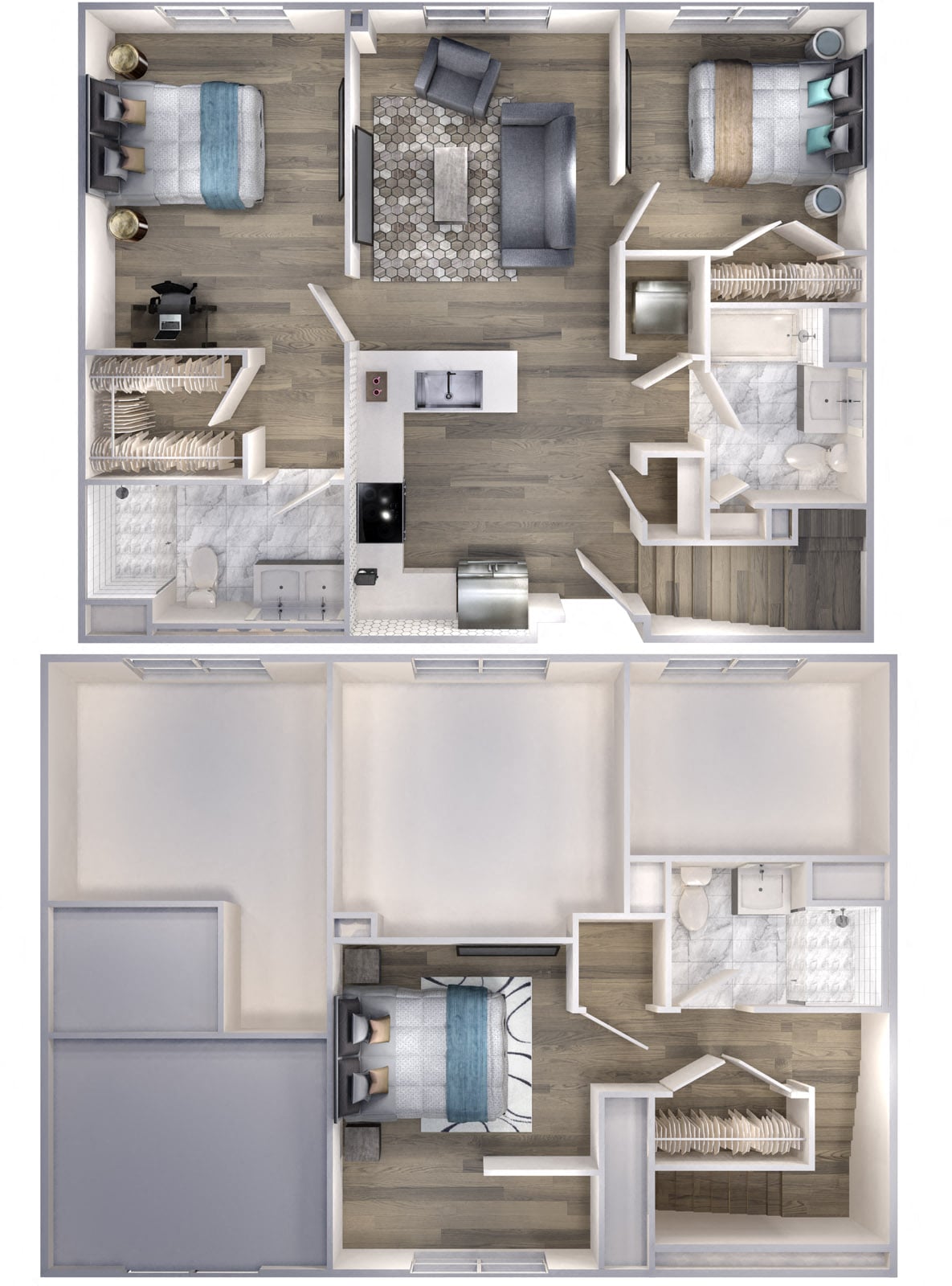 Avenue F | 2 Bed/3 Bath Loft-C1D floor plan