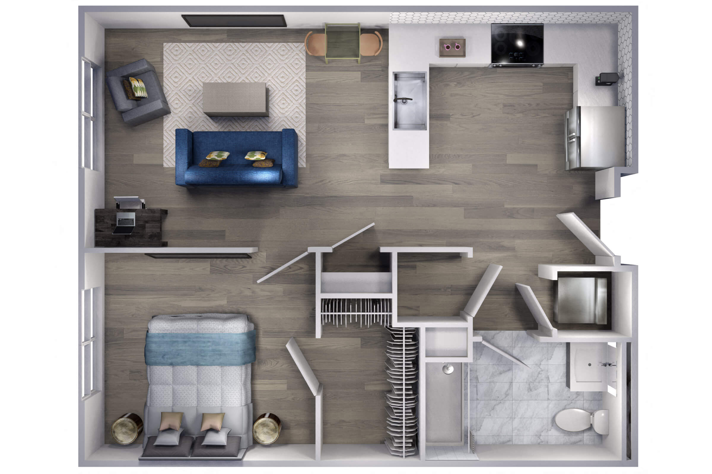 Avenue F | 1 Bed/1 Bath-A1 floor plan