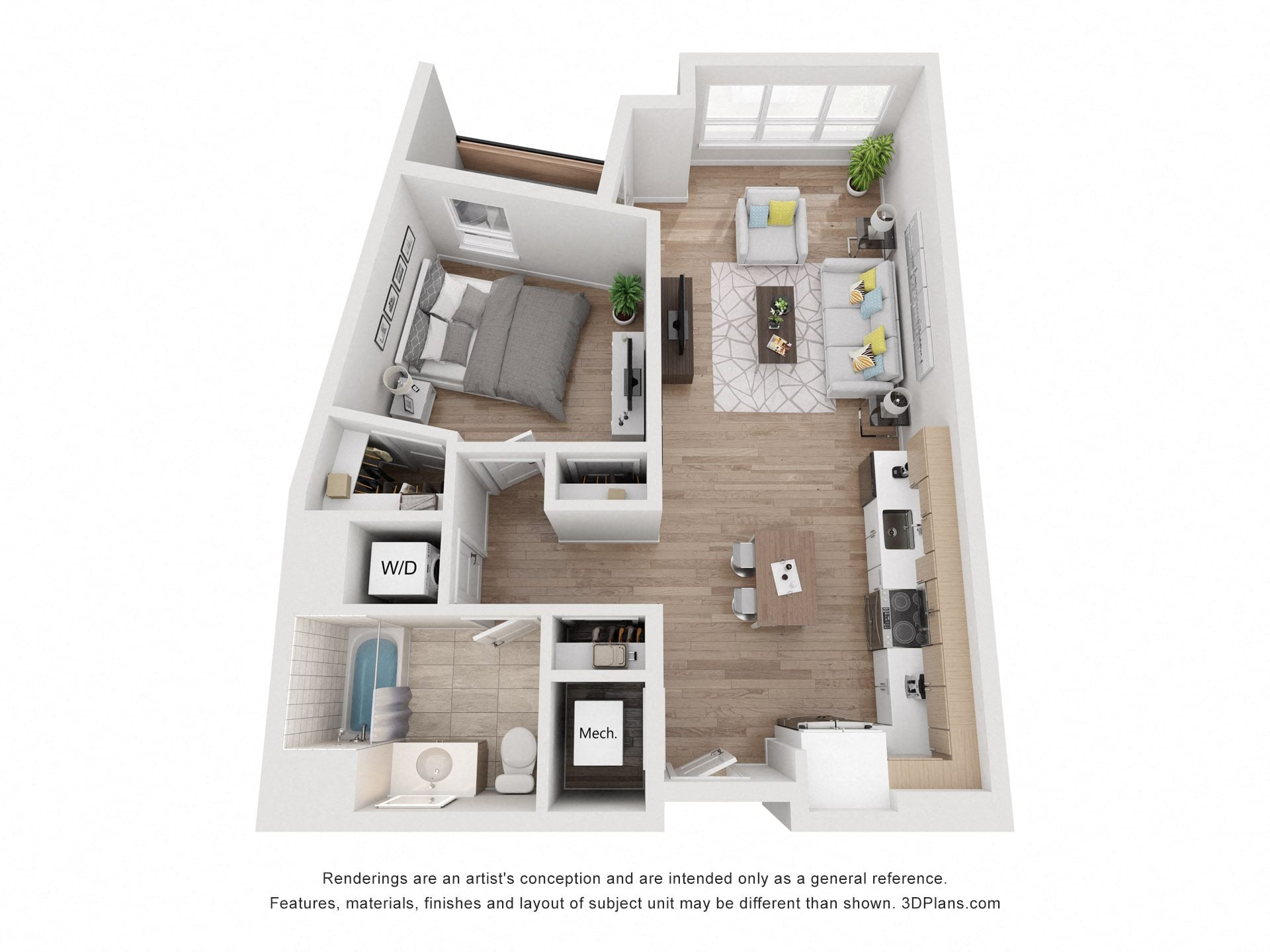 Avenue G | 1 Bed/1 Bath-AW-10.1 floor plan