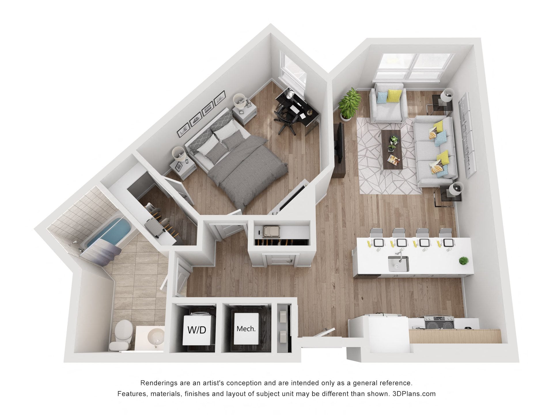 Avenue G | 1 Bed/1 Bath-AW-03.1 floor plan