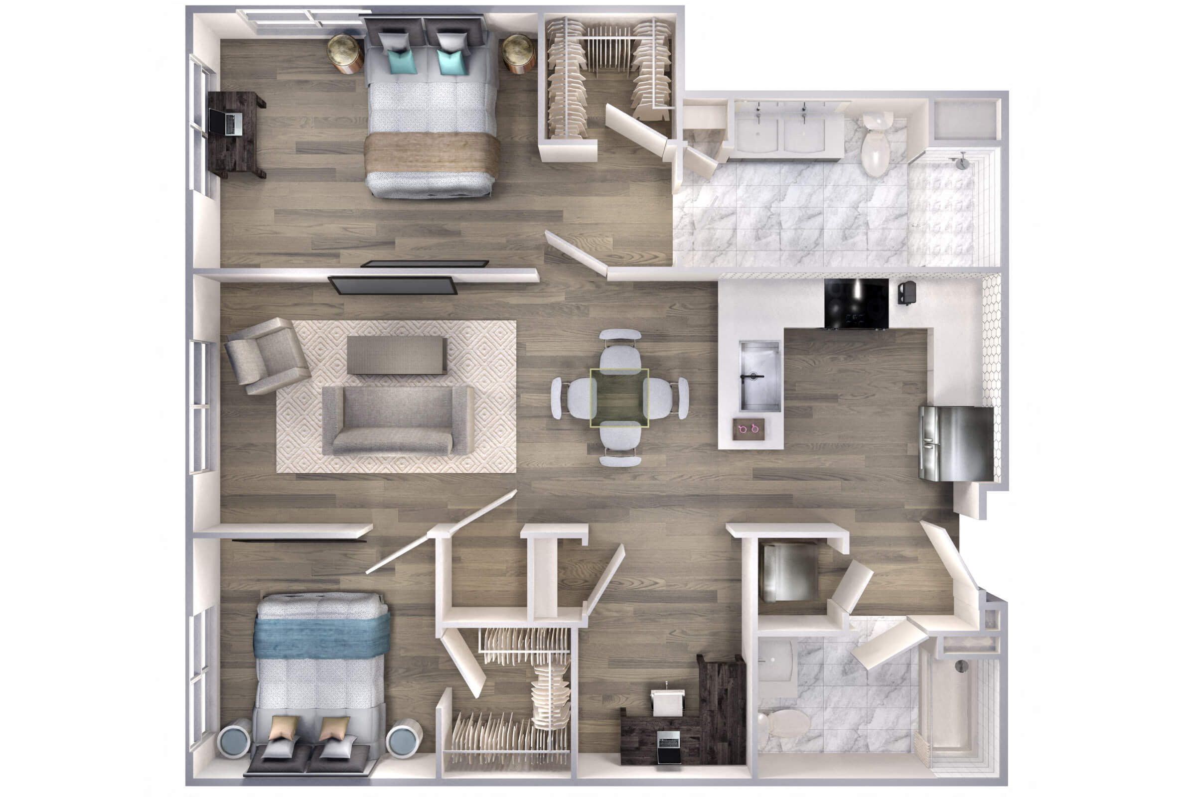 Avenue F | 2 Bed/2 Bath-B2 floor plan
