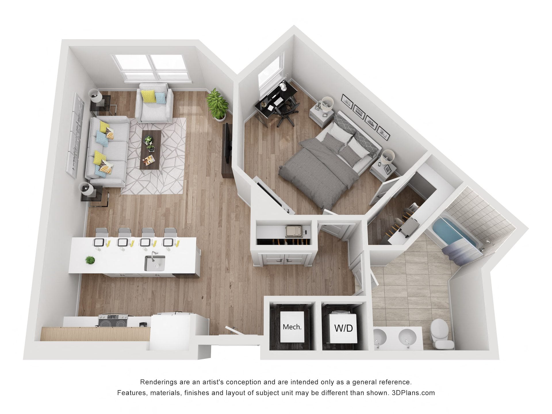 Avenue G | 1 Bed/1 Bath-AW-05.1 floor plan