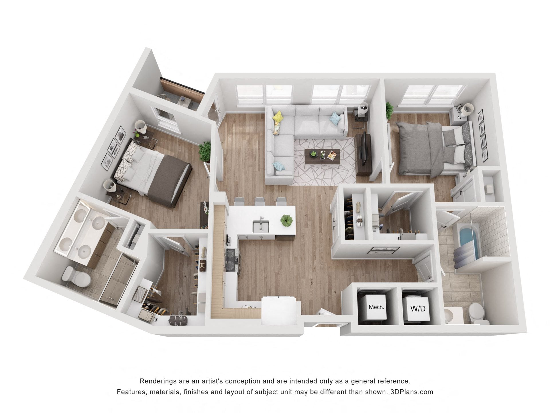 Avenue G | 2 Bed/2 Bath-BM-03.1 floor plan