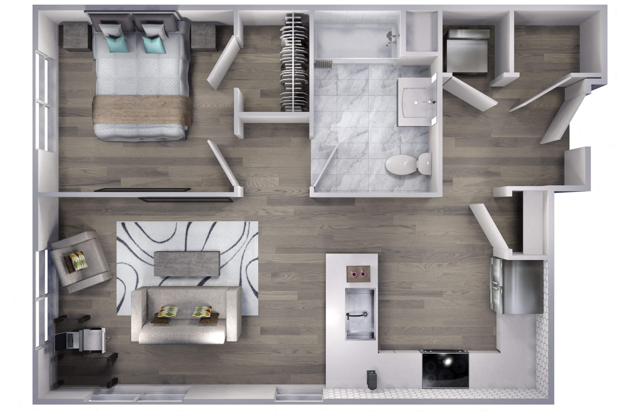 Avenue F | 1 Bed/1 Bath-A3 floor plan