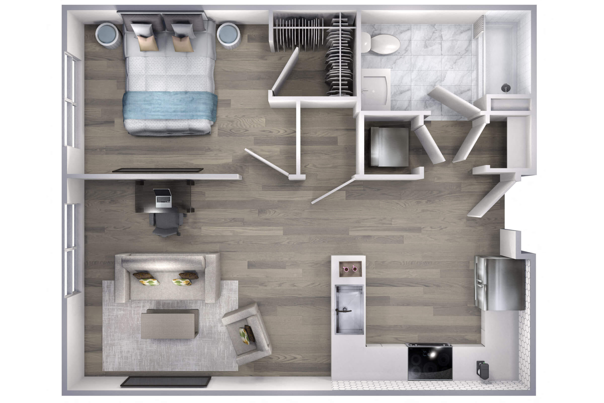 Avenue F | 1 Bed/1 Bath-A6 floor plan