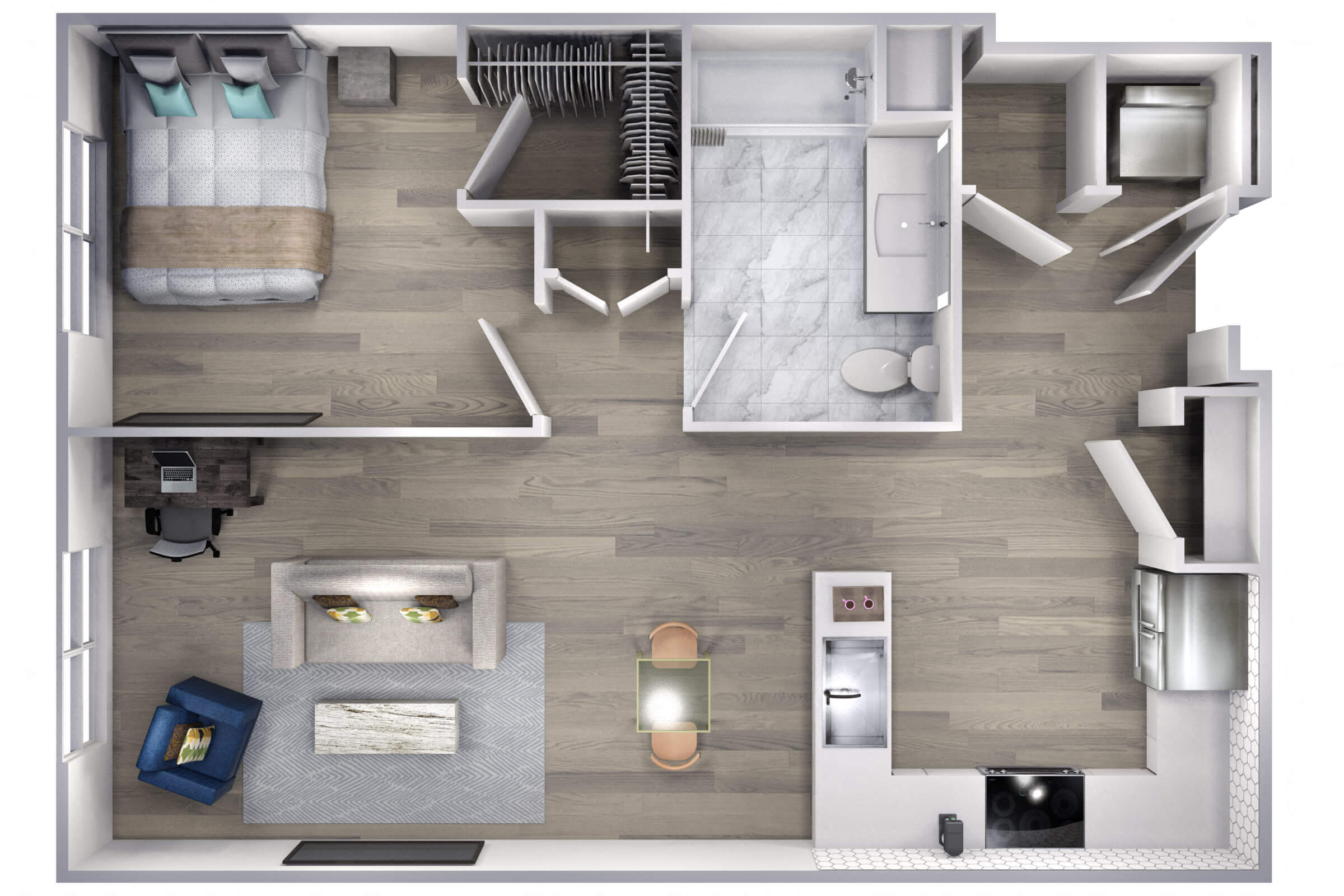 Avenue F | 1 Bed/1 Bath-A7 floor plan