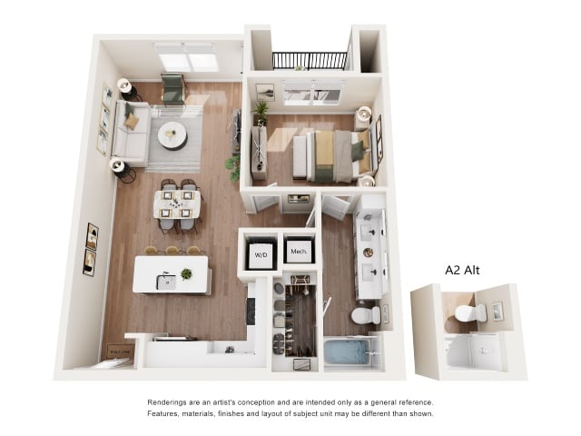 A2 floor plan