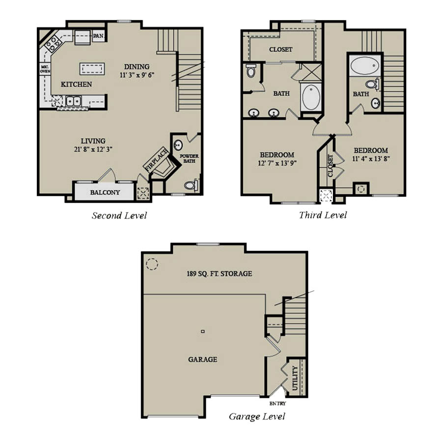 B6-Townhome floor plan