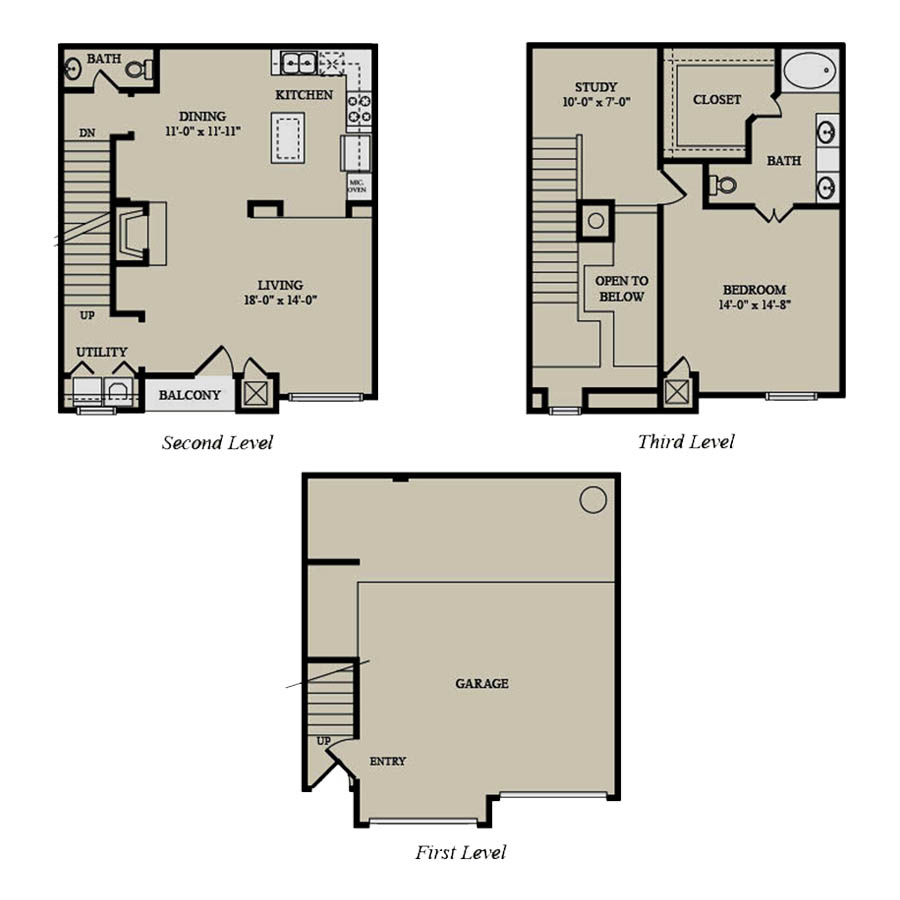 A13-Townhome floor plan