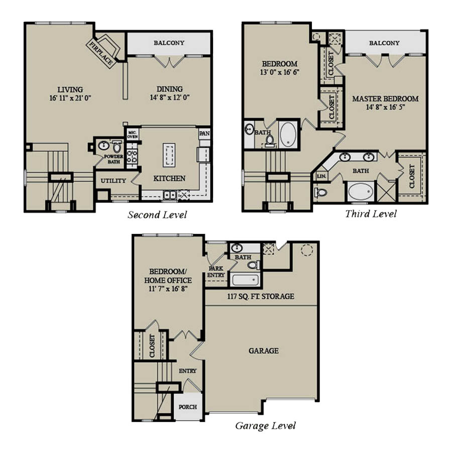 C3-Townhome floor plan
