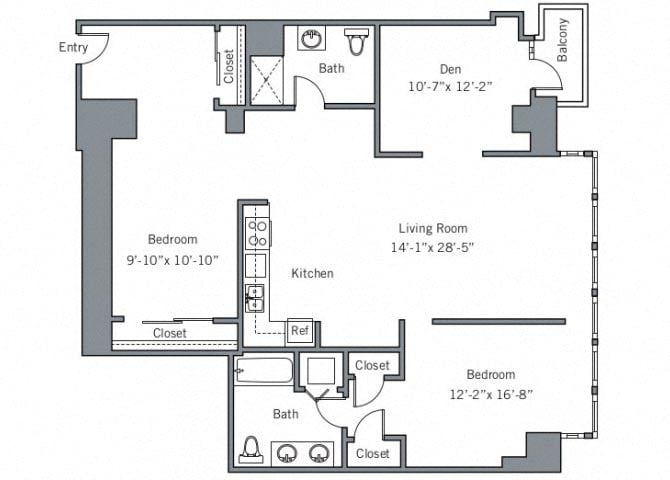 22CLB floor plan