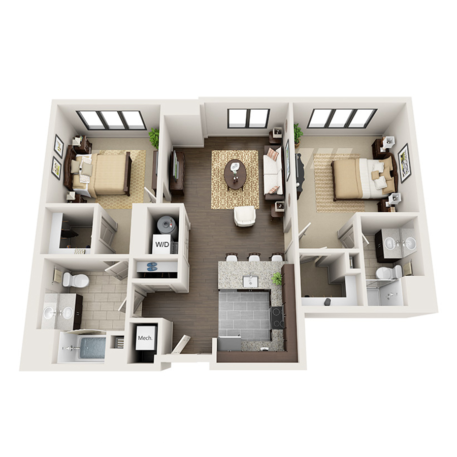 2B-2 floor plan