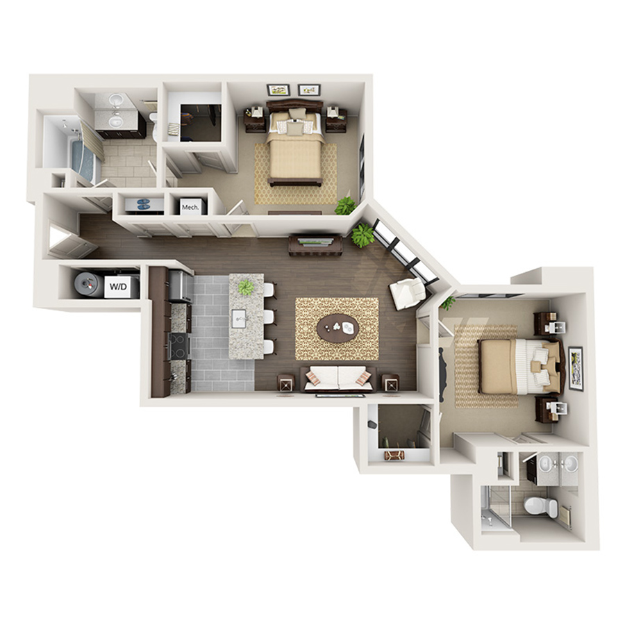 2B-1 floor plan