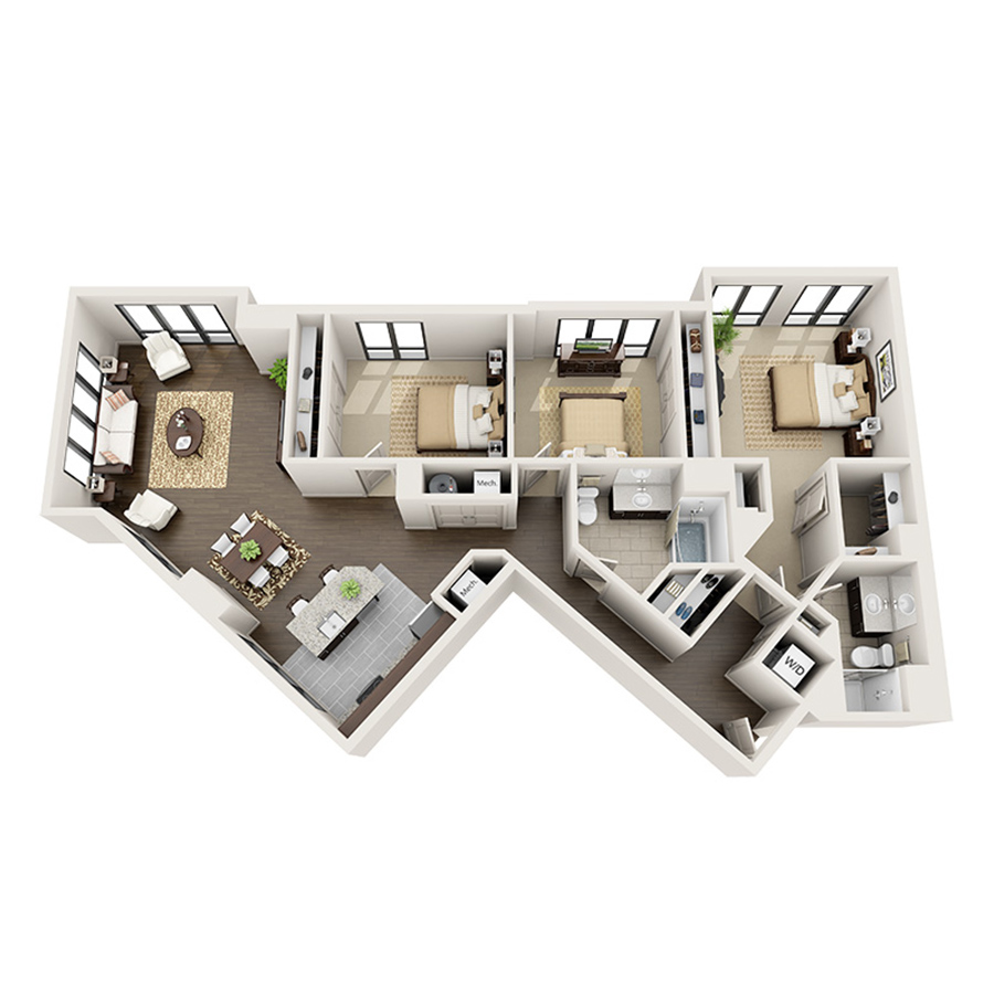 1-C2 floor plan