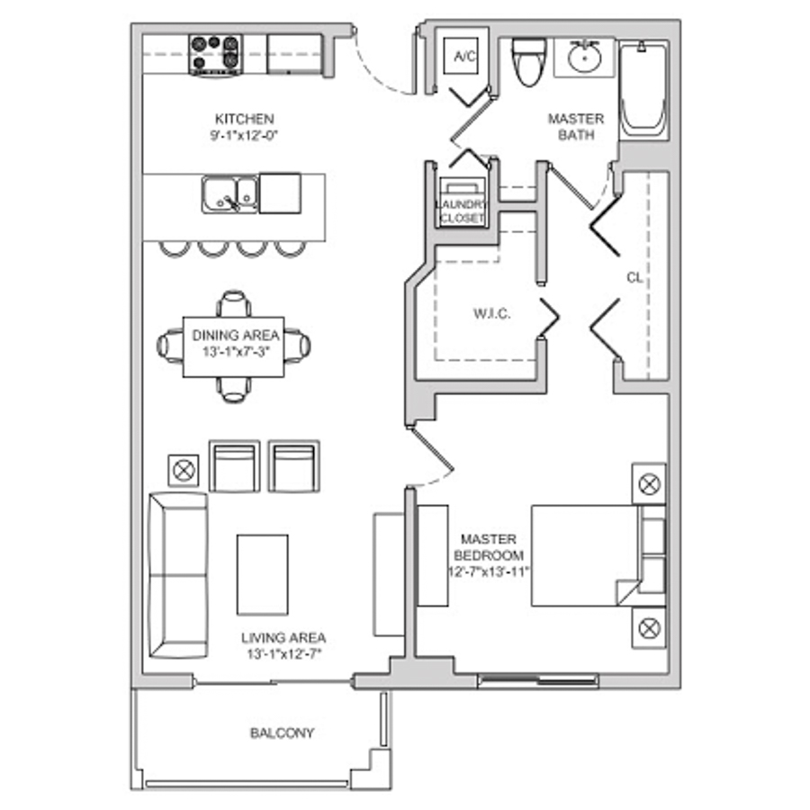 A9 floor plan