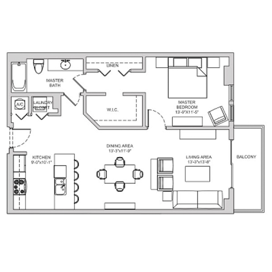 A13 floor plan