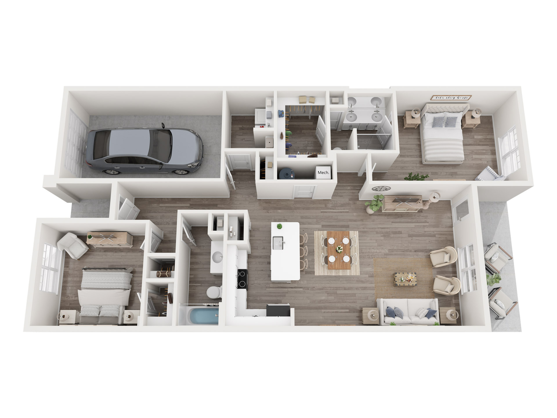 Meander floor plan