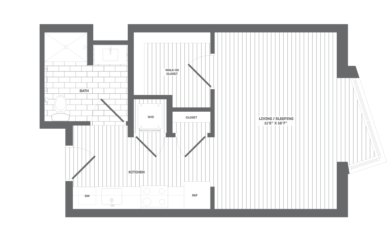 Studio-A2 floor plan