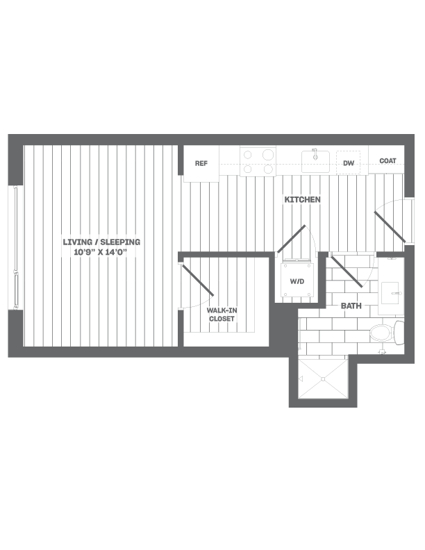 Studio-A3 floor plan