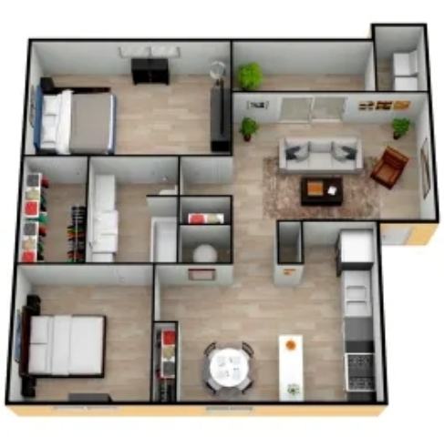 The Bismarck floor plan