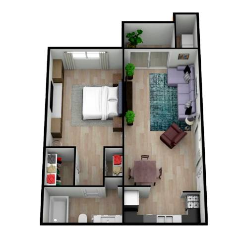 The Solitaire floor plan