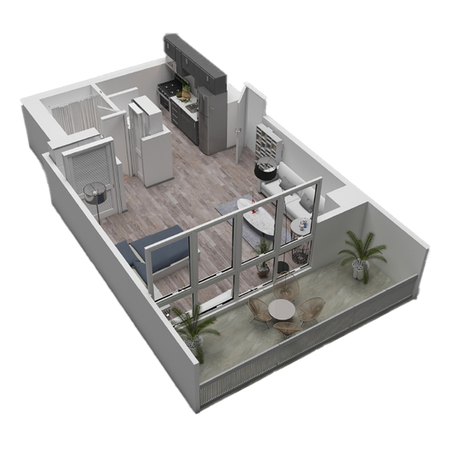 Unit 33A floor plan