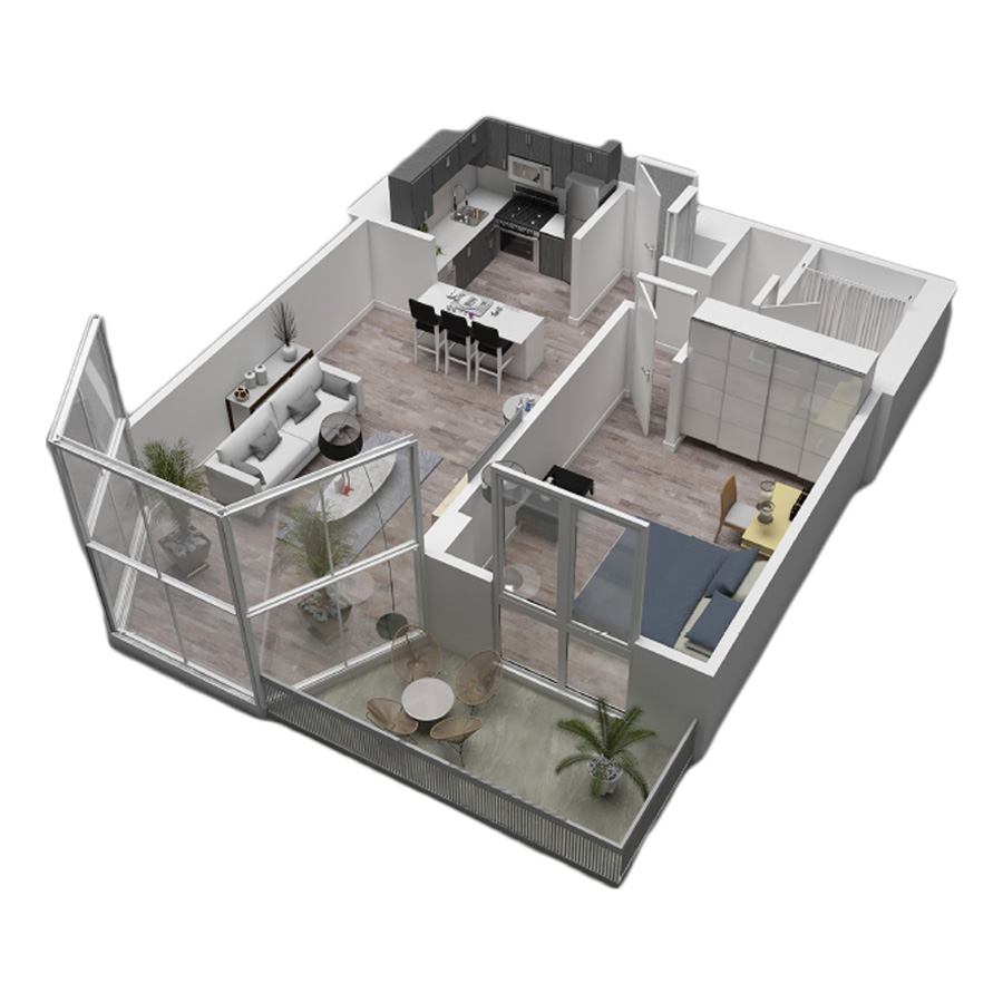 Unit 32H floor plan