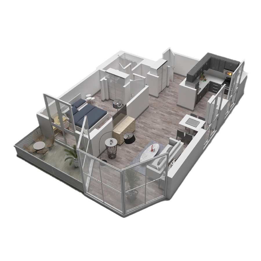 Unit 25D floor plan