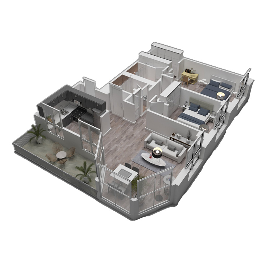 Unit 16B floor plan