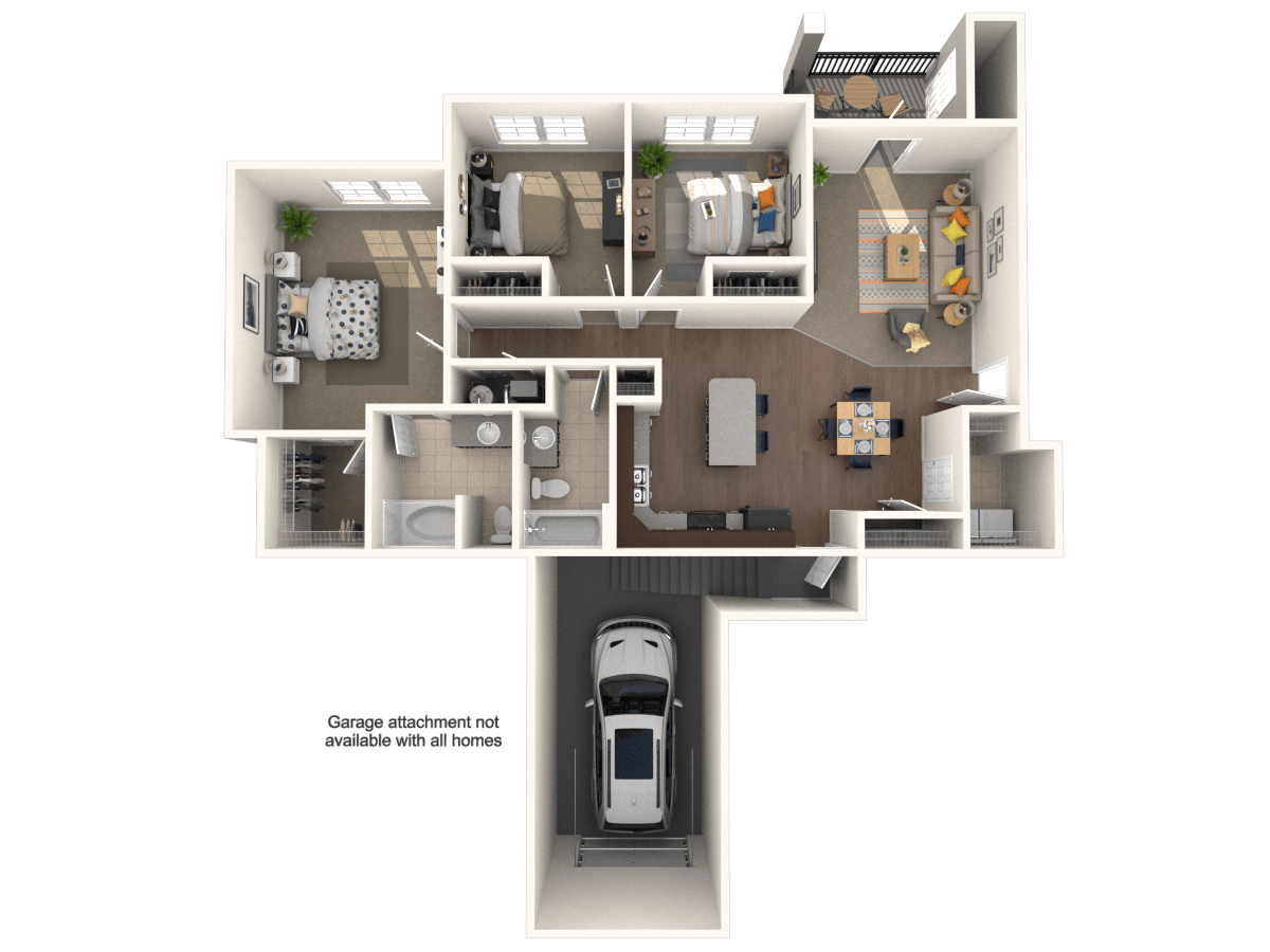 3x2BG floor plan